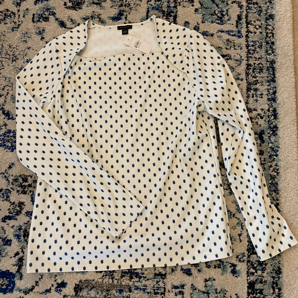 Women's Polka Dot Long Sleeve Top